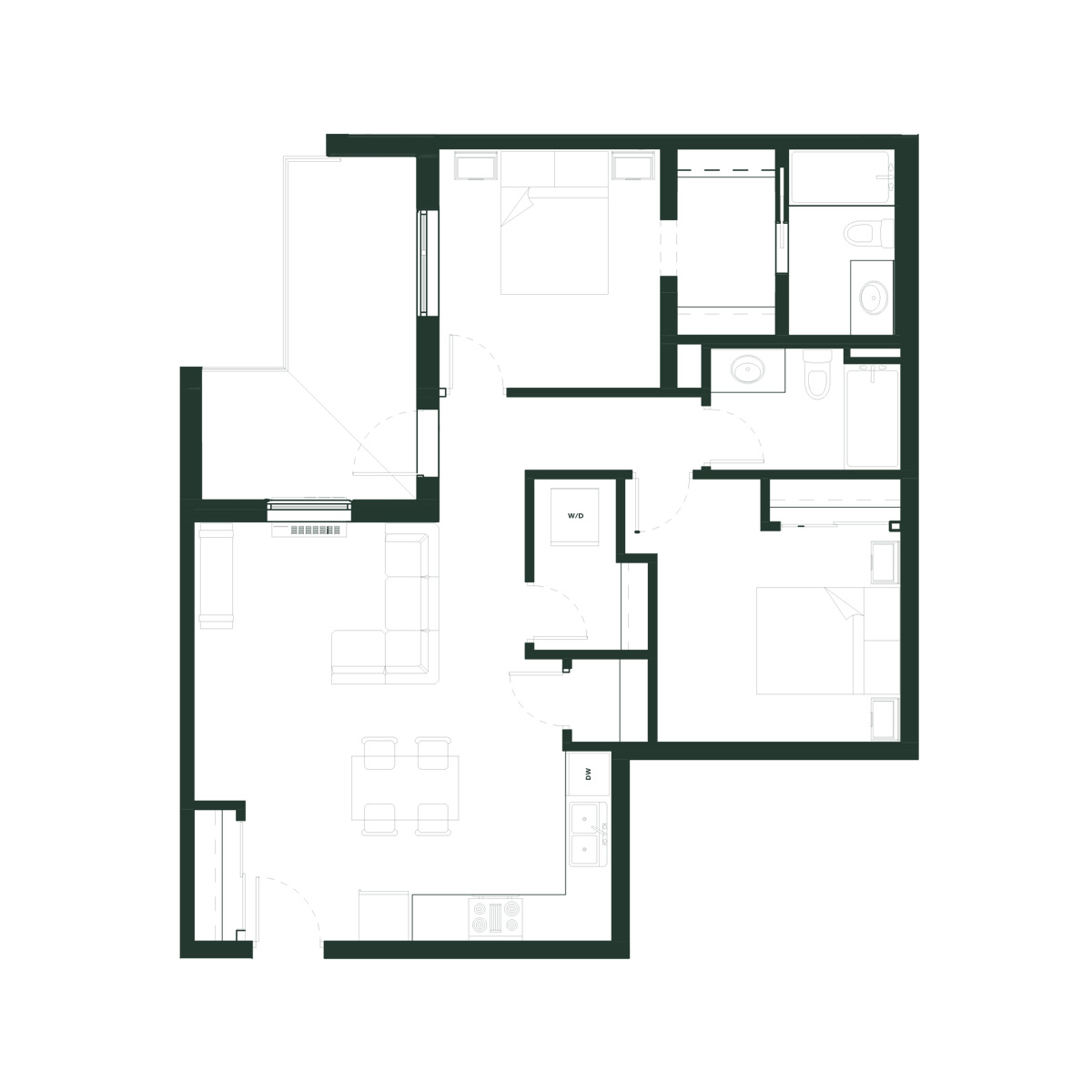 "Petunia" - 997 sq ft Apartment in Edmonton
