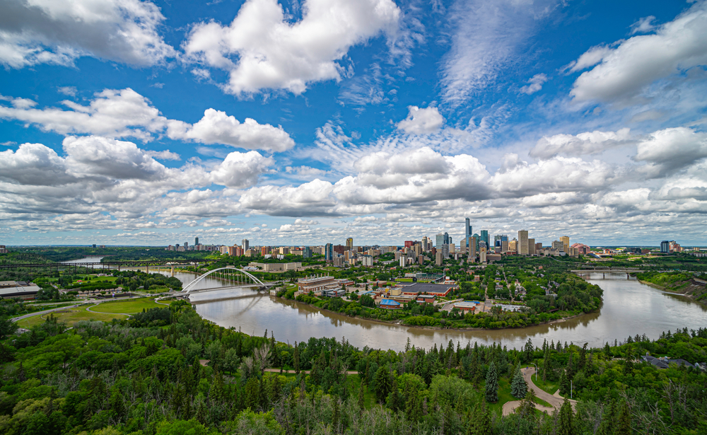 Aerial View Of Downtown Edmonton - Things to do in Edmonton
