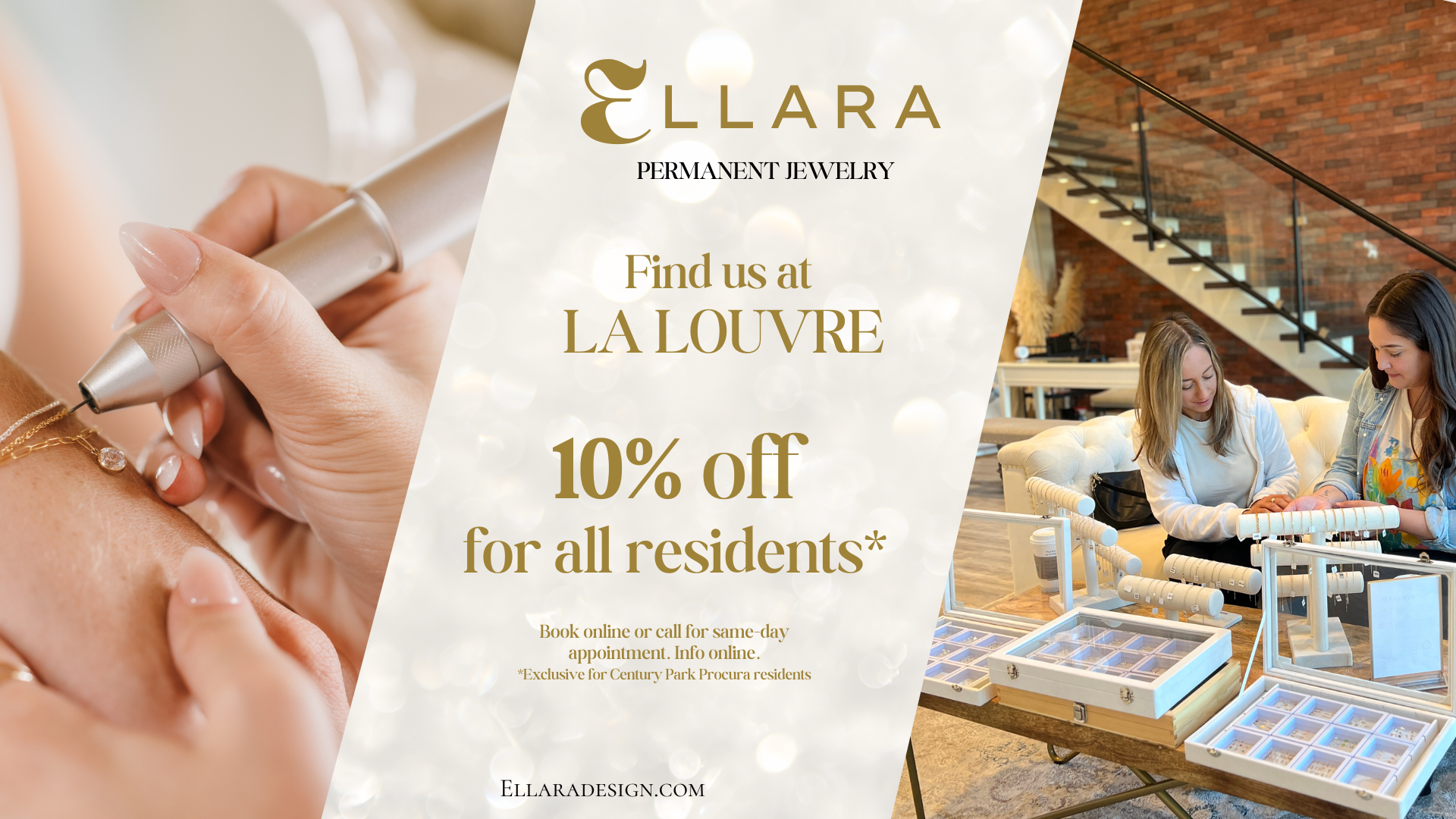 Ellara Permanent Jewelry at La Louvre 10% Off for all Residents